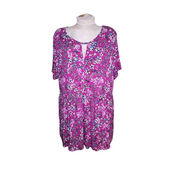 Woman Within Floral Top Size 22/24 - Picture 1 of 6